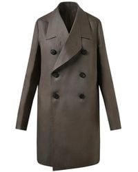 Rick Owens - Officer Double-Breasted Coat - Lyst