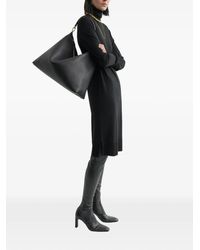 TOTEME - Bevel Grained-Leather Tote Bag - Lyst