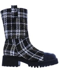 Toral Shoes - Check-Pattern Boots - Lyst