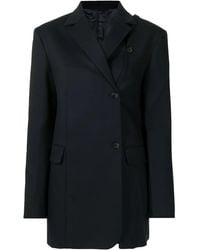 ROKH - Off-Centre Buttoned Blazer - Lyst