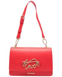 Love Moschino - アップリケ ショルダーバッグ - Lyst