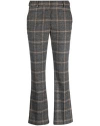PT Torino - Checked Tailored Trousers - Lyst