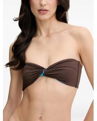 Bondeye - Ora Twisted-Design Reversible Bikini Top - Lyst