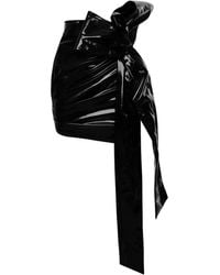 Lika - Bow-Detail Draped Mini Skirt - Lyst