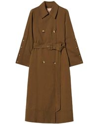 Twinset - Cotton-Blend Gabardine Trench Coat - Lyst