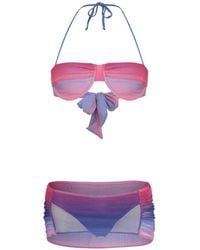 Amir Slama - X Tati Barbieri Gradient-Effect Mesh-Panel Bikini - Lyst