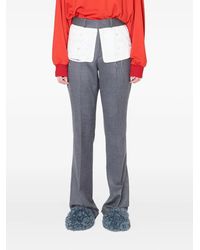 Kolor - Embroidered-Panel Trousers - Lyst