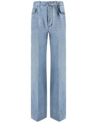 Bottega Veneta - Pressed Crease straight-legged Jeans - Lyst