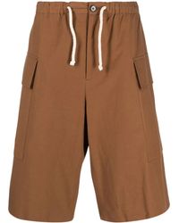 Jil Sander - Cargo Cotton Shorts - Lyst