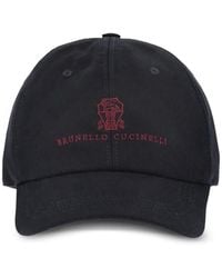 Brunello Cucinelli - Casquette À Logo Brodé Teinte En Pièce - Lyst