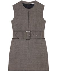 Stella McCartney - Sleeveless Belted Mini Dress - Lyst