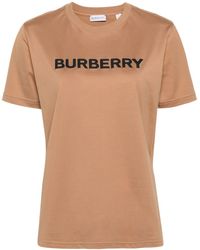 Burberry - Katoenen T-shirt Met Logoprint - Lyst