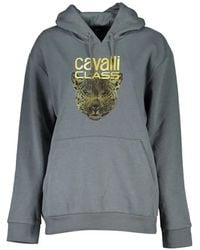 Roberto Cavalli - Hoodie À Logo Imprimé Et Imprimé Léopard - Lyst