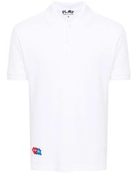 COMME DES GARÇONS PLAY - X The Artist Invader Pixelated-Appliqué Polo Shirt - Lyst