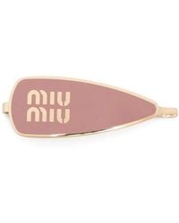Miu Miu - Enameled Metal Hair Clip - Lyst