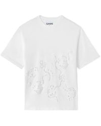 Ganni - T-Shirt - Lyst