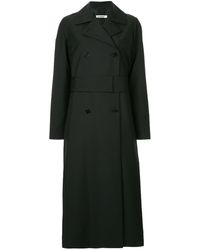 Jil Sander Long double-breasted coat - Nero
