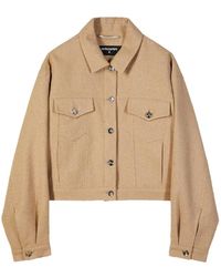Patrizia Pepe - Cropped Button-Up Jacket - Lyst
