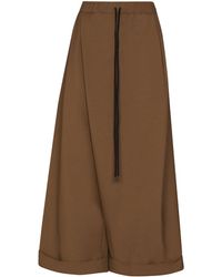 Marni Pantalones sarong anchos - Marrón