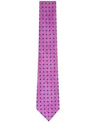 Kiton - Floral-Print Silk Tie - Lyst