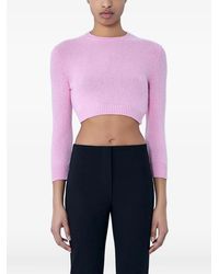 Jil Sander - Wool Cropped Sweater - Lyst