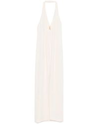 Patrizia Pepe - Halter-Neck Open-Back Maxi Dress - Lyst