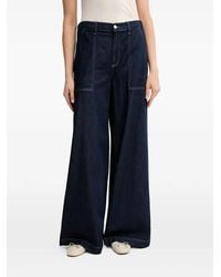 Benetton - Pocket Wide-Leg Jeans - Lyst