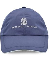 Brunello Cucinelli - Baseballkappe Mit Logo-Patch - Lyst