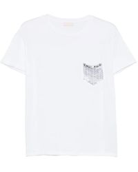 Liu Jo - Pocket Embellished T-Shirt - Lyst