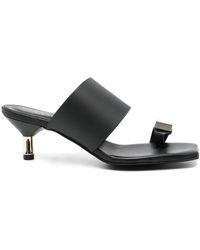 DONNARì - Leather Mules - Lyst