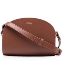 A.P.C. - Demi-lune Leather Clucth - Lyst