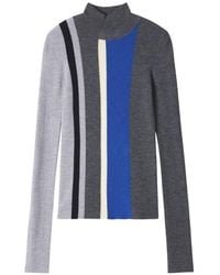 Enfold - Ribbed-Knit Panelled Sweater - Lyst