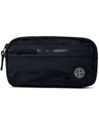 Stone Island - Front-Zip Logo-Patch Belt Bag - Lyst
