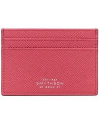 Smythson - Panama Leather Flat Card Holder - Lyst