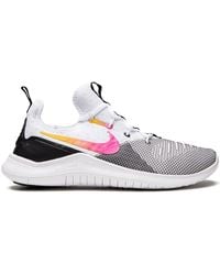 Nike Synthetic Free Tr 8 Print Women's Training Shoe in White/Black (White)  | Lyst