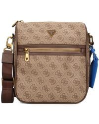 Guess - Milano 4G Monogram-Pattern Logo-Plaque Messenger Bag - Lyst