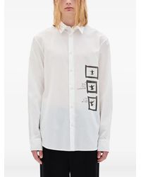 Ann Demeulemeester - Chemise Doves En Coton - Lyst