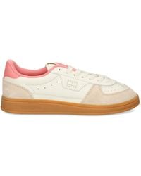 Tommy Hilfiger - Logo-Detail Leather Sneakers - Lyst