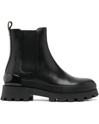 MICHAEL Michael Kors - Rowan Leder Chelsea Boot mit Logo - Lyst