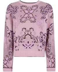 Twinset - Jacquard-Knit Wool Sweater - Lyst