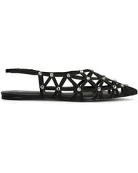 Carrano - Rhinestone-Embellished Ballerina Shoes - Lyst