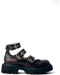 Vivienne Westwood - Bacchus Buckle-Straps Leather Boots - Lyst
