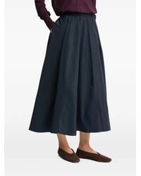 Aspesi - Elastic-Waist Flared Midi Skirt - Lyst