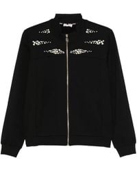 Liu Jo - Pearl-Embellished Zip-Front Jacket - Lyst