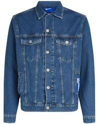 Karl Lagerfeld - Chaqueta vaquera con parche del logo - Lyst
