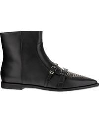 Pinko - Spitze Stiefel mit Schnallendetail - Lyst