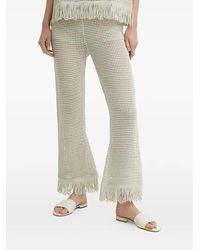 Sisley - Gehaakte Broek Met Franje - Lyst