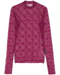 Marine Serre - Top De Malla Con Monograma - Lyst