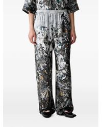 Munthe - Varum Abstract-Print Trousers - Lyst