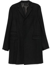 Prada - Pocket Buttoned Coat - Lyst